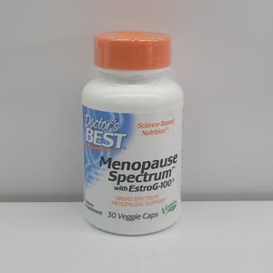 Doctors's Best Menopasue Spectrum with EstroG-100 30veggie caps exp.03/24