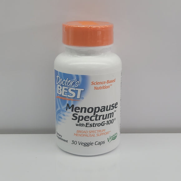 Doctors's Best Menopasue Spectrum with EstroG-100 30veggie caps exp.03/24
