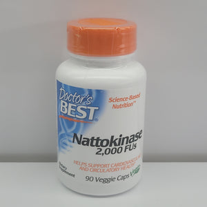 Doctor's Best Nattokinase 2000 FSU 90 veggie caps exp.05/25