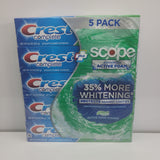 Crest complete scope advanced whitening 5 pack exp.0/9/24