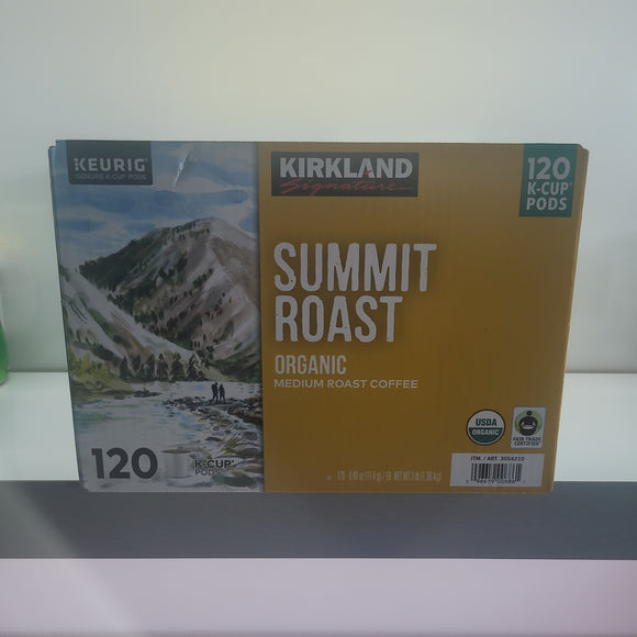 Kirkland Signature summit roast medium roast 120 cups exp.12/24