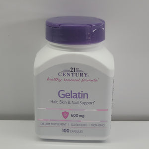 21st Century Gelatin 600mg 100caps exp.10/25
