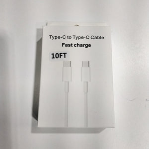 TYPE C TO TYPE C CABLE FAST CHARGER 10FT