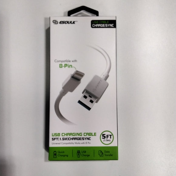 IPHONE USB CHARGING CABLE 5FT