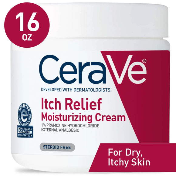 CeraVe Moisturizing Cream for Itch Relief, 16 oz