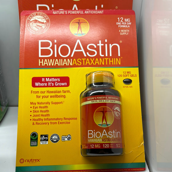BioAstin Hawaiian,Astaxanthin, 120 SoftGels