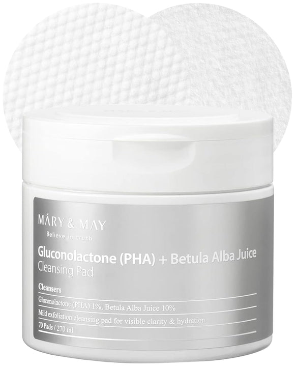<viral>Mary & May Gluconolactone + Bryula Alba Juice Cleasing Pad 70