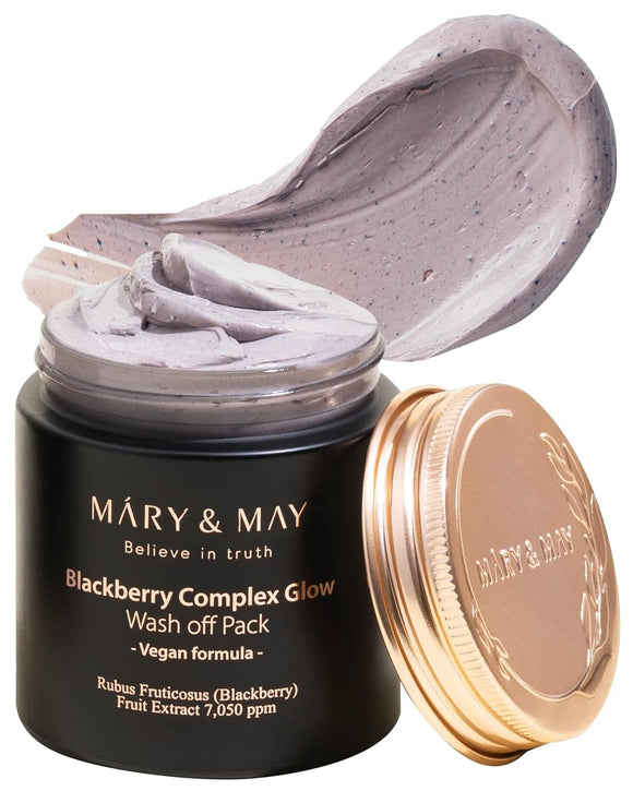 (Viral) Mary & May Vegan Blackberry Complex Glow Wash Off Mask 4.23 fl. oz. / 125ml