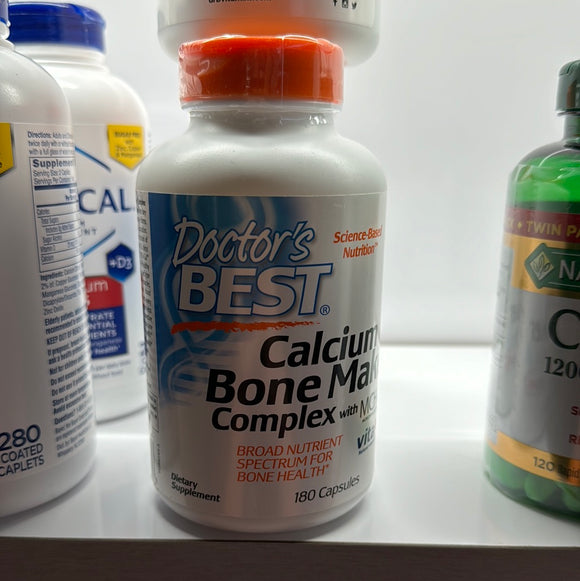 Doctor’s Best Calcium Bone Maker Complex With MCH, 180 Capsules