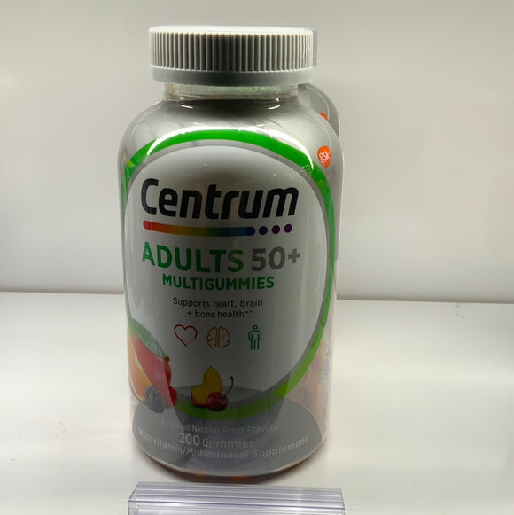 Centrum Adult 50+ 200 Gummies Multivitamin Multimineral Exp. 05/25