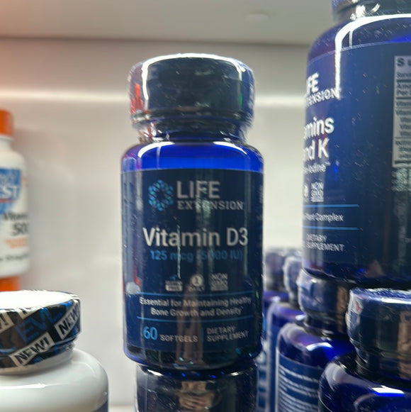 Life extension Vitamin, D3, 60 SoftGels Exp. 07/2025