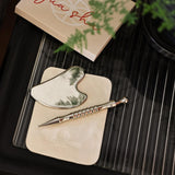 Rena Chris Gua Sha Stainless Steel & Acupressure Pen set