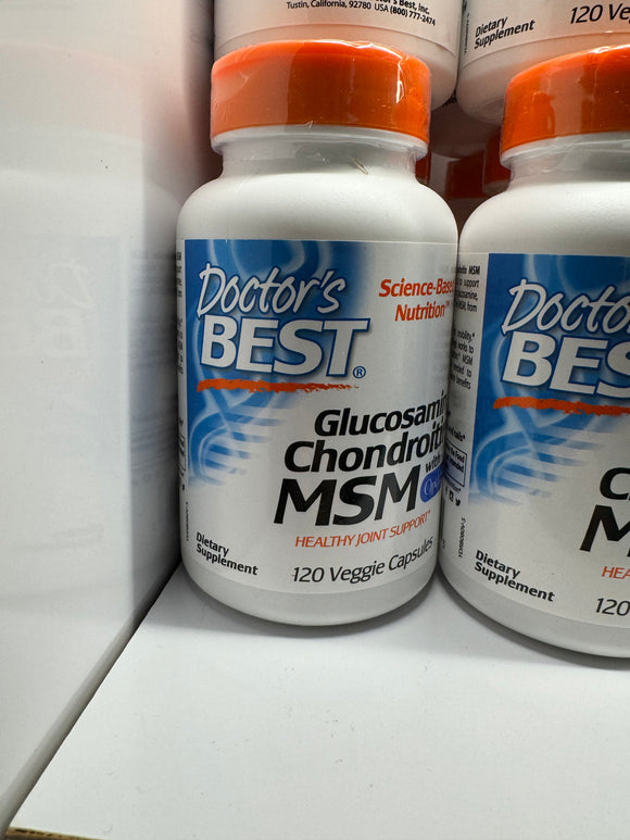Doctor’s Best Glucosamine, Chondroitin MSM, 120 Capsules