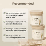 SKINFOOD Rice Daily Brightening Face Toner Pad 60 Pads