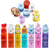 The Creme Shop BT21 Macaron Lip Balm Moisturizing Vitamin E + Shea Butter Red Red