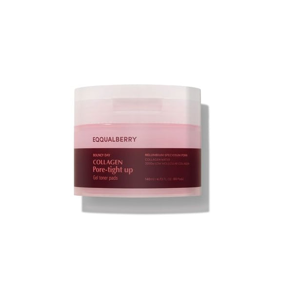 Eqqualberry Bouncy Day Collagen Pore-Tight Up Gel Toner Pads 60