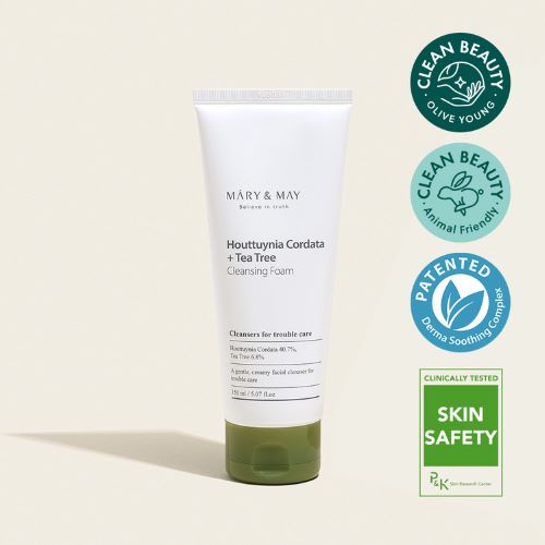 Mary & May Hoyttuynia Cordata + Tea Tree Cleansing Foam 150ml