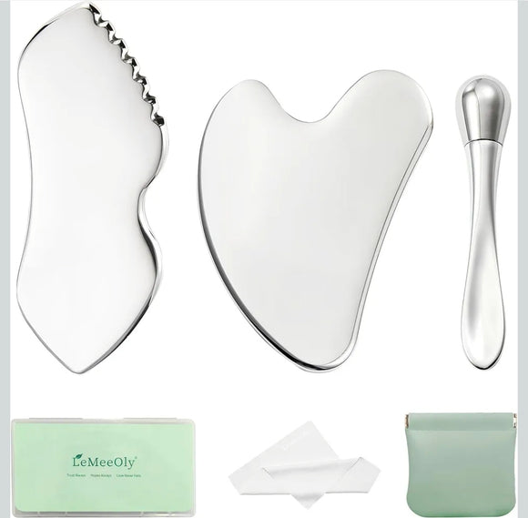 LeMeeOly Gua Sha Facial Tools 3pcs