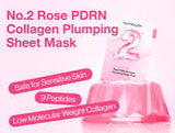 <RED> Numbuzin No.2 Rose PDRN Collagen Water Plumping Mask 5