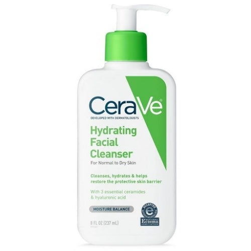 CeraVe Hydrating Facial Cleanser, Face Wash for Normal to Dry Skin, 8 fl oz