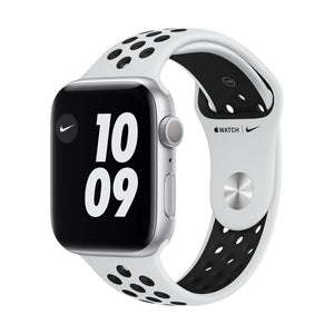 Apple Watch Series Nike SE GPS 40mm Silver Aluminum Smartwatch - Pure Platinum/ Black Nike Sport Band