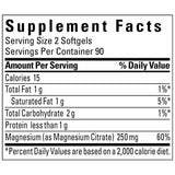 Nature Made Magnesium Citrate 250 mg., 180 Softgels Exp.03/25