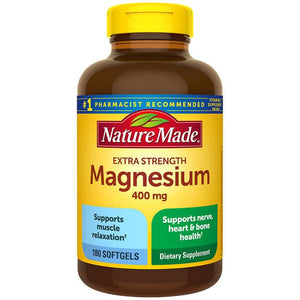 Nature Made Extra Strength Magnesium 400 mg., 180 Softgels Exp.08/24
