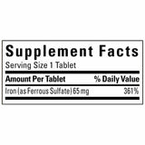 Nature Made Iron 65 mg., 365 Tablets Exp. 10/24
