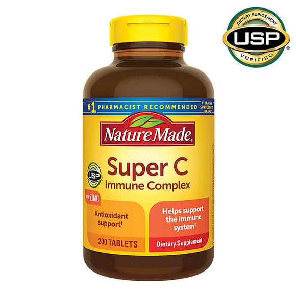 Nature Made Super C Immune Complex, 200 Tablets Exp.10/23