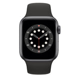 Apple Watch Series 6 GPS/ Cellular 40mm Space Gray Aluminum Smartwatch - Black Sport Band