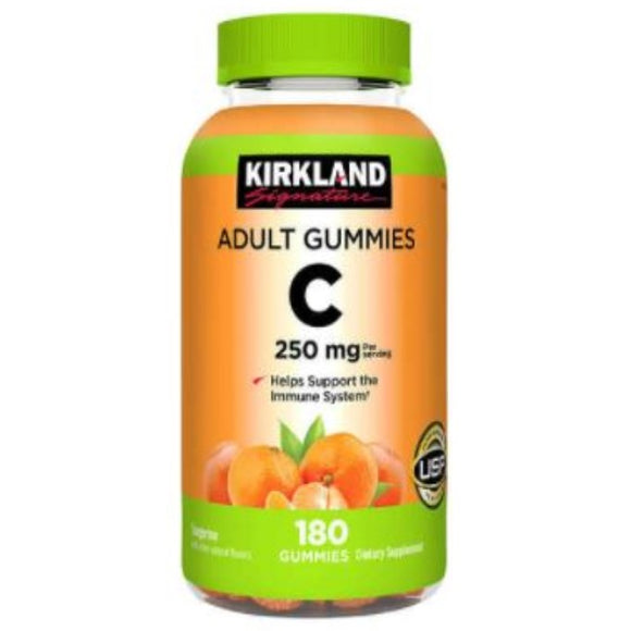 Kirkland Signature Vitamin C 250 mg., 180 Adult Gummies Exp. 02/24