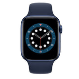 Apple Watch Series 6 GPS 40mm Blue Aluminum Smartwatch - Deep Navy Sport Band