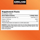 Kirkland Signature Chewable Vitamin C 500 mg., 500 Tablets Exp. 01/26
