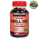 Kirkland Signature Krill Oil 500 mg., 160 Softgels Exp. 07/24