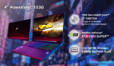 PowerSpec 1530 15.6" Gaming Laptop, Intel Core i7-10875H, nVidia RTX 2070 Super Max-P, 32GB, 1TB SSD