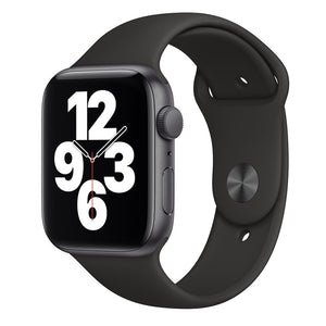 Apple Watch Series SE GPS/ Cellular 44mm Space Gray Aluminum Smartwatch - Black Sport Band