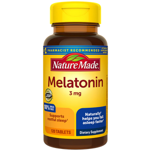 Nature Made Melatonin Tablets, 3mg - 120 ct Exp.08/24