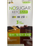 No Sugar Keto  Chocolate Bars-12 count -2 flavors 16.93 oz Exp. 11/22