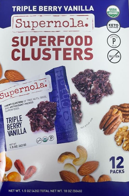 Supernola superfood clusters 12pack, 18 oz Exp.11/22