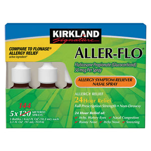 Kirkland Signature Aller-Flo 50mcg. Allergy Spray, 720 Metered Sprays Exp.04/24